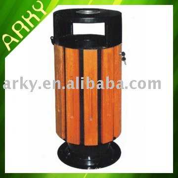 Gute Qualität Outdoor Wooden Wastebin